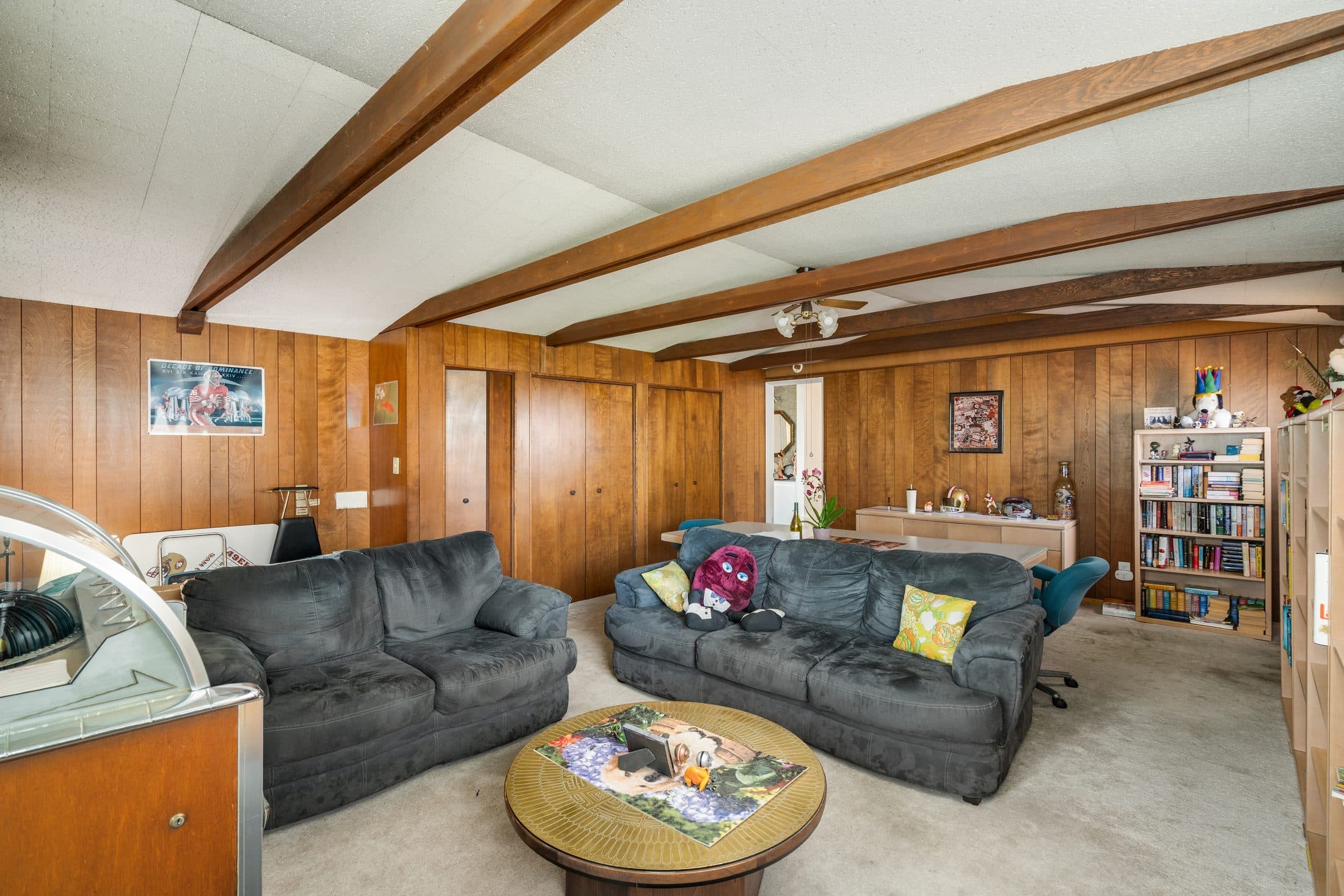 The family room at 898 Lomita Avenue.